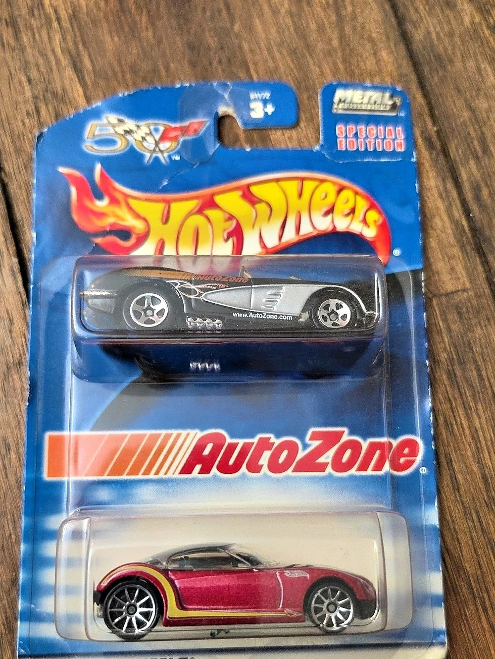 Hot Wheels AutoZone Special Edition 2-Pack 1958 Corvette AutoZone 2-Pack Red &